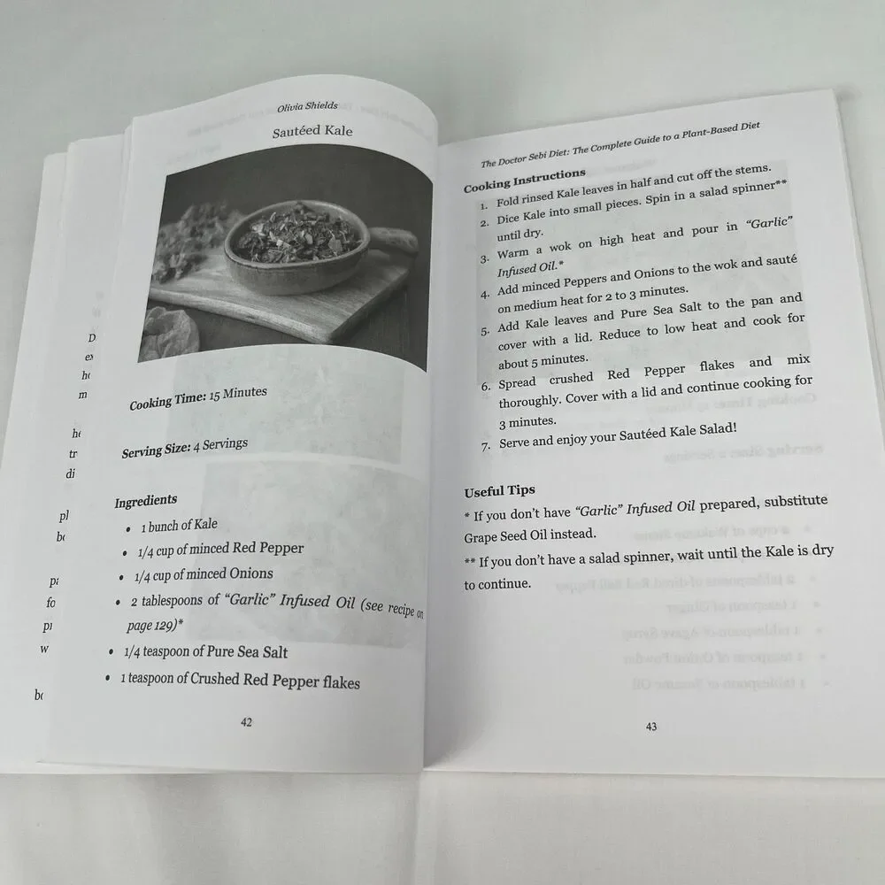 The Doctor Sebi Diet: The Complete Guide to a Plant-Based Diet Recipes Cookbook